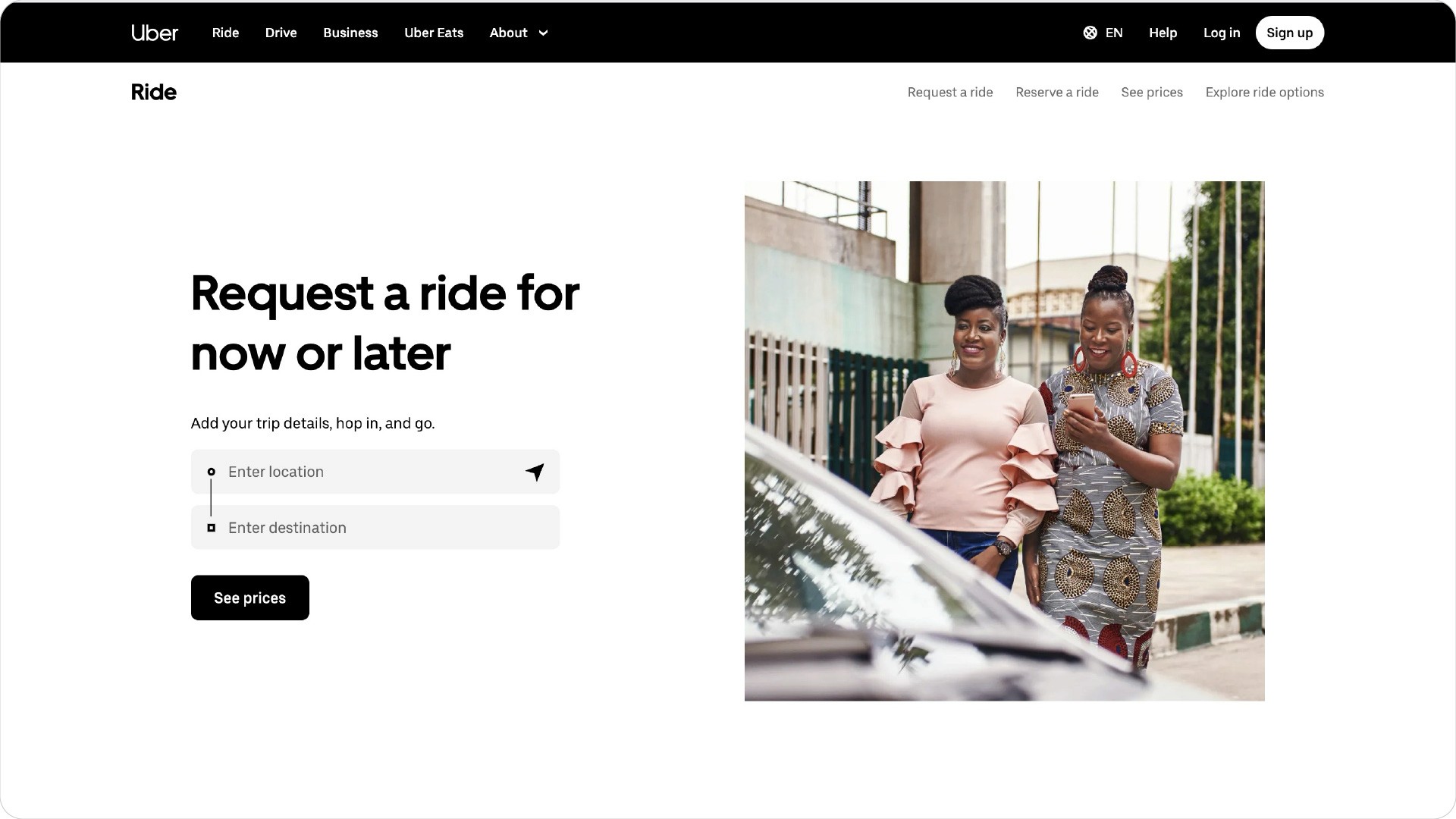 DesignGuru_10 Best Landing Page Designs in 2024: Inspiration to Skyrocket Your Conversions_Uber